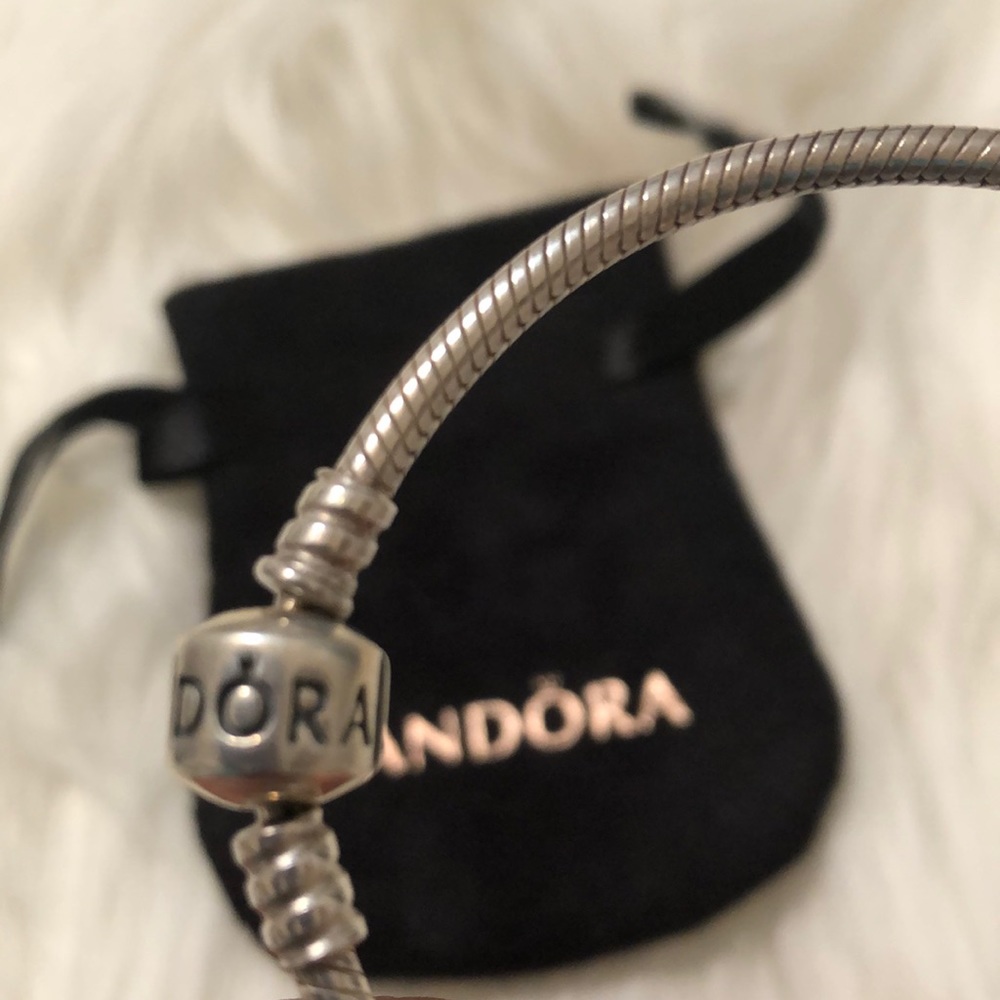 Pandora Charm Barrel Clasp bracelet 7.5” - Picture 4 of 4
